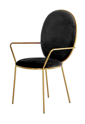 Etienne wytworne szare krzesło o eterycznej i lekkiej formie