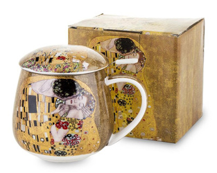 Kubek Z Zaparzaczem porcelana wys.10.5cm