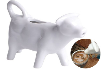 Porcelanowy mlecznik KRÓWKA dzbanek do śmietanki