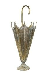Parasolnik na Kształt Parasolki, Złoty, h:75,5cm