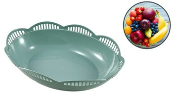 Koszyk owalny plastikowy Patera na owoce 33 cm