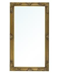 Lustro prostokątne Drewniane złote 132,5x71,5x3 cm