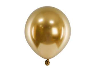 Balony Złote 12cm, 50 Sztuk