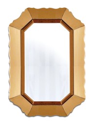 Mirano eleganckie lustro w złotej ramie 60/90 cm