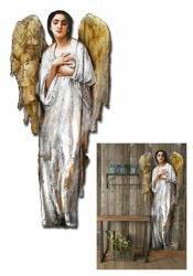 Obraz "Anioły" ręcznie malowany 70x180cm