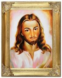 Obraz "Chrystus" ręcznie malowany 37x47cm
