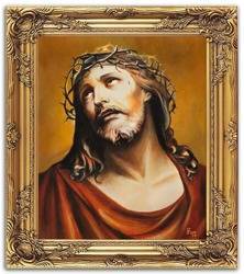Obraz "Chrystus" ręcznie malowany 53x64cm
