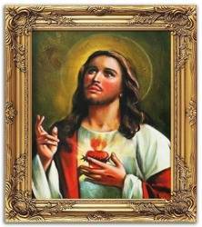 Obraz "Chrystus" ręcznie malowany 53x64cm