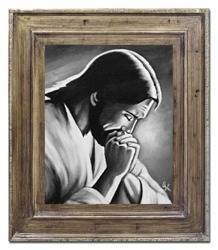 Obraz "Chrystus" ręcznie malowany 72x82cm