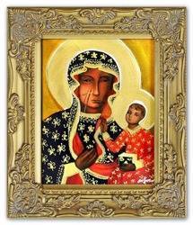 Obraz "Maryja" ręcznie malowany 27x32cm