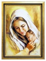 Obraz "Maryja" ręcznie malowany 75x105cm