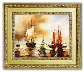 Obraz - Marynistyka - olejny, ręcznie malowany 27x32cm