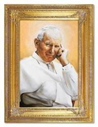 Obraz "Papież Jan Paweł II" ręcznie malowany 90x120cm