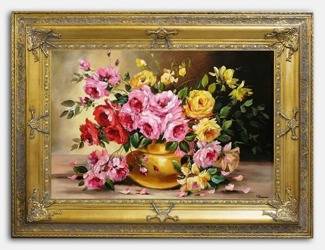 Obraz "Roze" ręcznie malowany 90x120cm