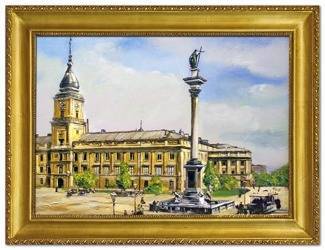 Obraz "Warszawa" ręcznie malowany 63x84cm