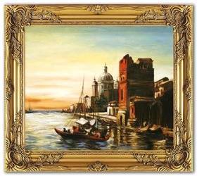 Obraz "Wenecja" ręcznie malowany 53x64cm