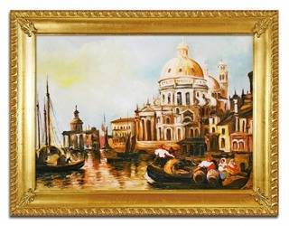 Obraz "Wenecja" ręcznie malowany 63x84cm
