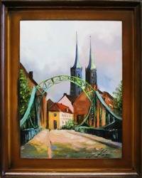 Obraz "Wrocław" ręcznie malowany 37x47cm
