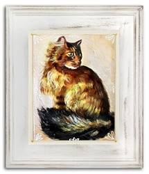 Obraz "Zwierzęta" ręcznie malowany 27x32cm
